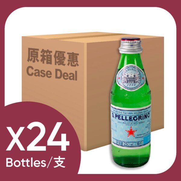 原箱聖培露有氣礦泉水 24 X 250ML