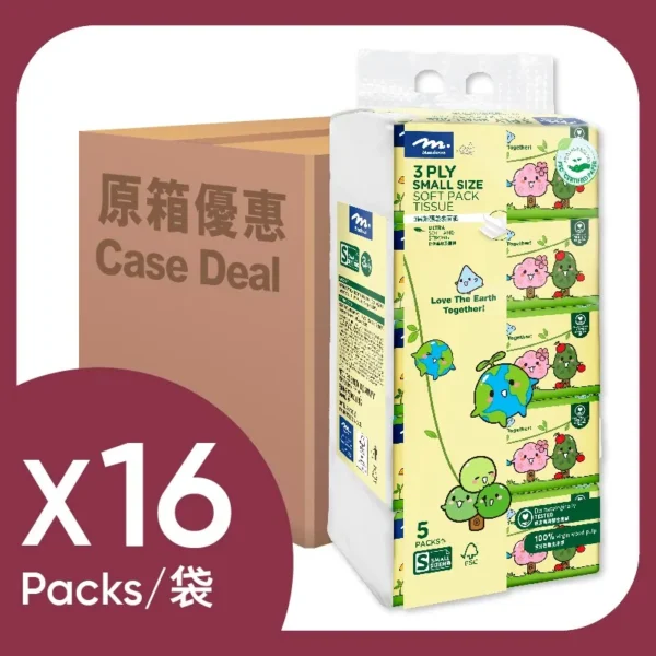 原箱MEADOWS HOME卡通抽取式面紙 16 X 5PK
